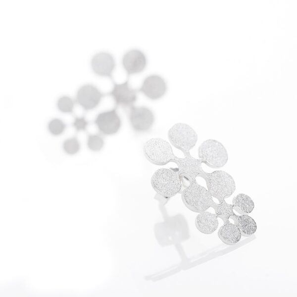 Earrings Snow Flowers Double L
