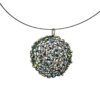 Braided medium necklace black