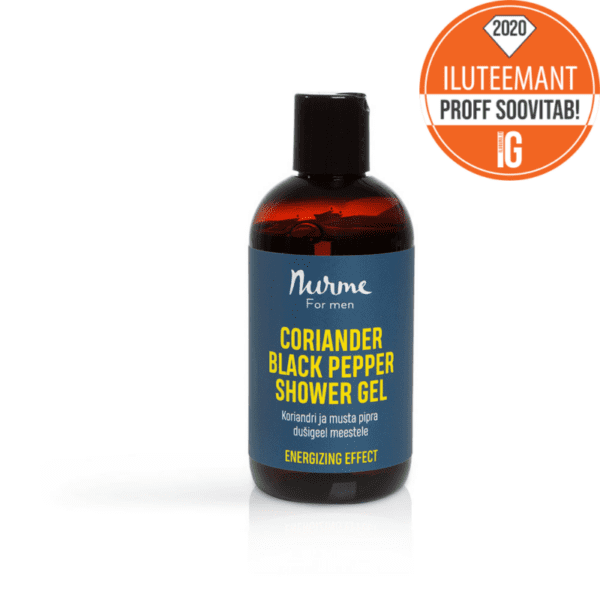 Coriander and black pepper shower gel for men