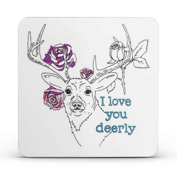Coaster I Love you Deerly