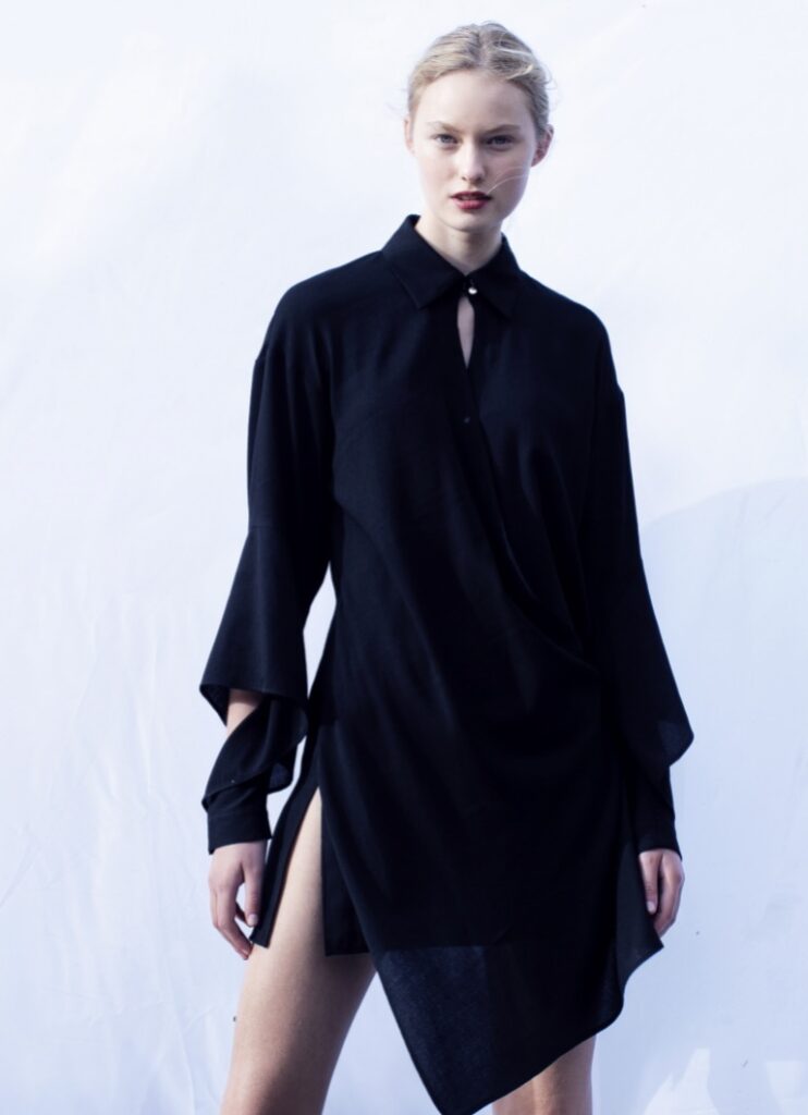 Black long blouse