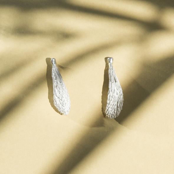 Earrings Spruce pin silver