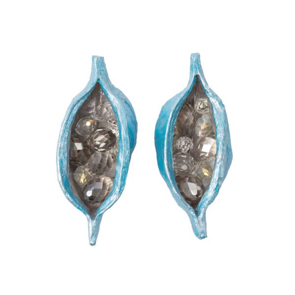 Kõrvarõngad Kristalsed kaunviljad sinine