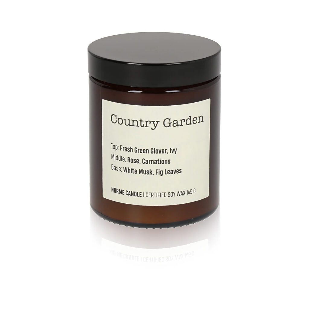 Soy Wax Candle Country Garden