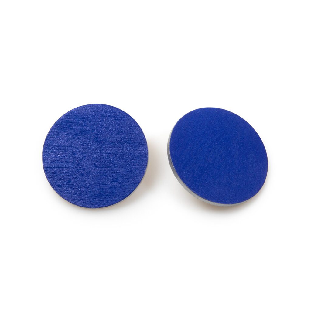 Earrings “Night blue” 40 mm