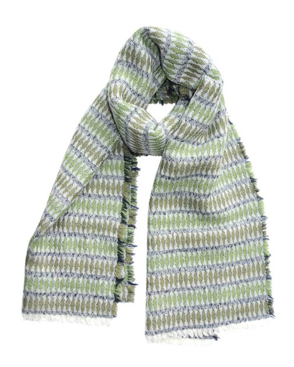 Kelpman Textile Harlequin scarf green green