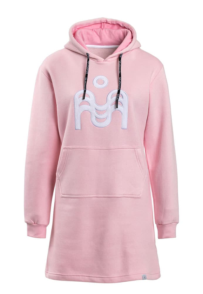 Women´s long hoodie light pink