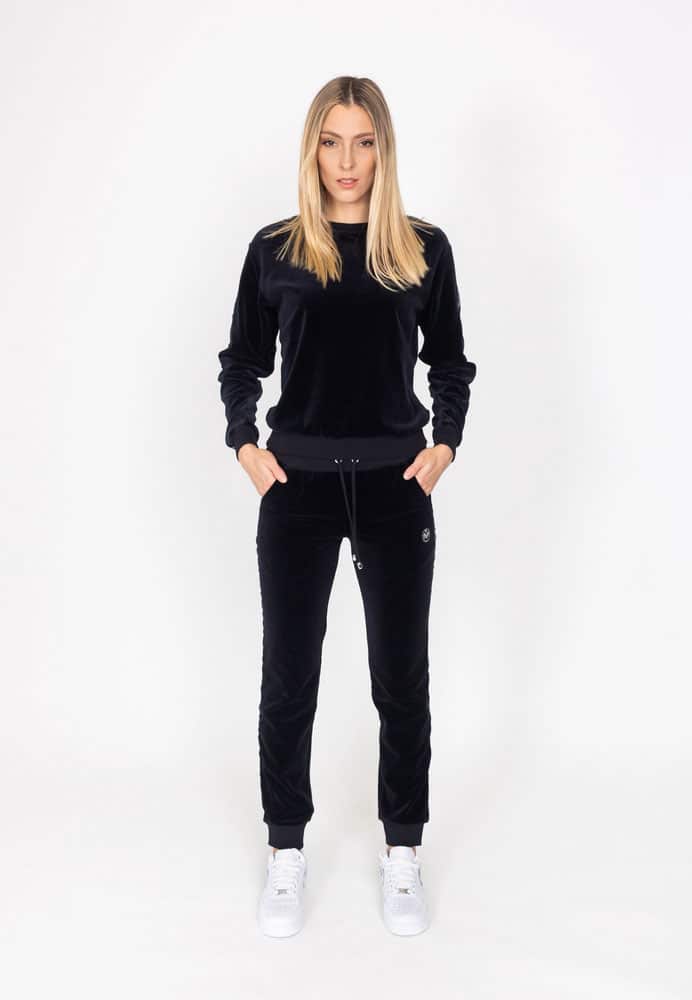 Women´s sweatpants with a design strap