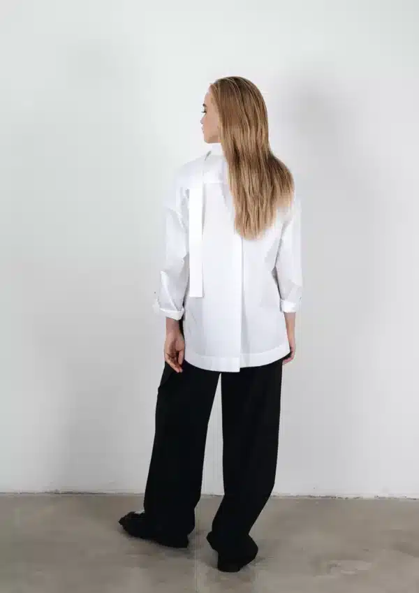 Eve Hanson cotton fabric shirt blouse in white 3