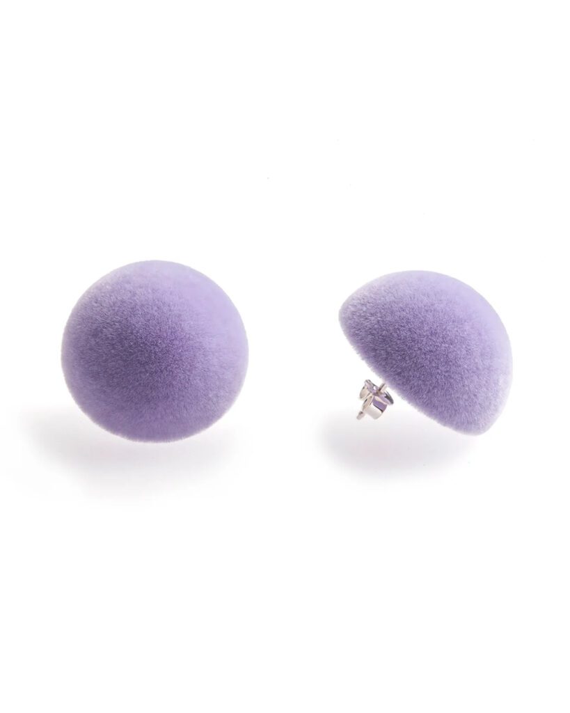 Earrings Plüsch Lilac