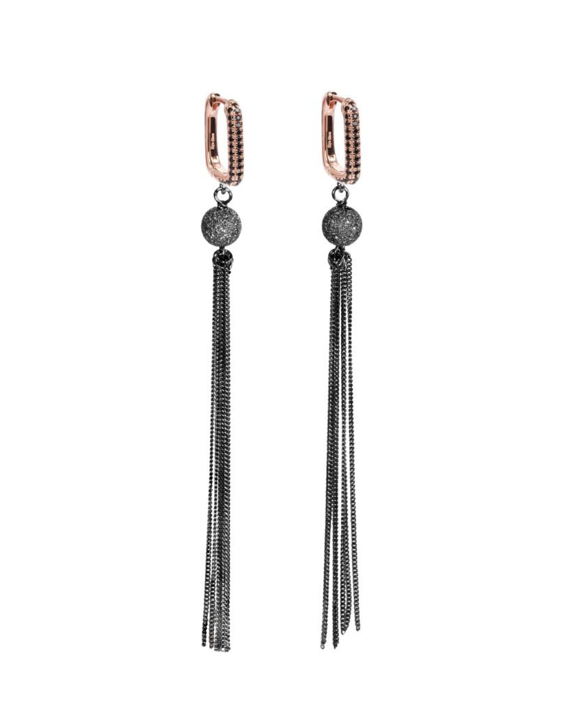 Kõrvarõngad Metropolitan Glow BlackZC tassel