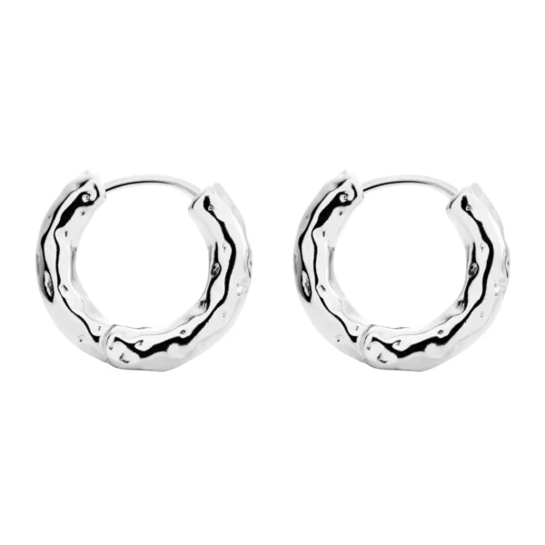 Onehe Frida silver hoop earrings 2