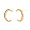 Onehe Luna golden stud earrings 3