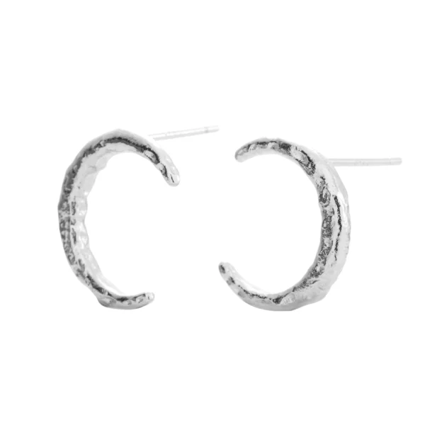 Onehe Luna silver stud earrings 2