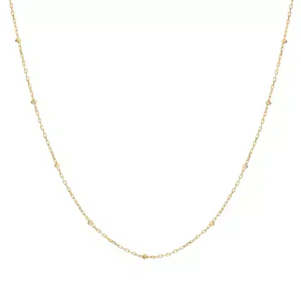 Onehe Minimal golden bead necklace