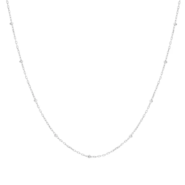 Onehe Minimal silver bead necklace