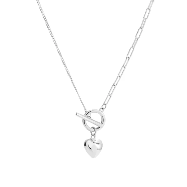Onehe Silver heart necklace