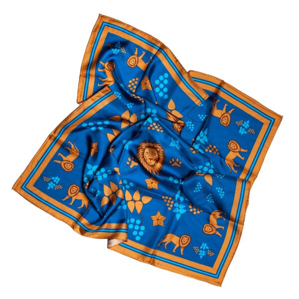 BSURD-Silk-scarf-with-lions-3