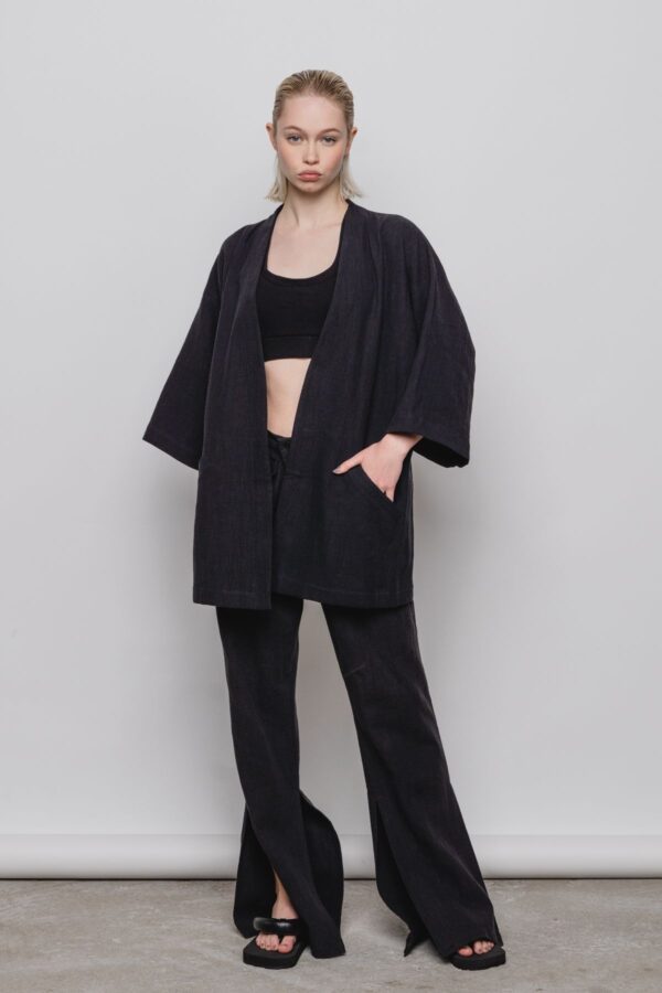 Ellen Richard lühike linane kimono