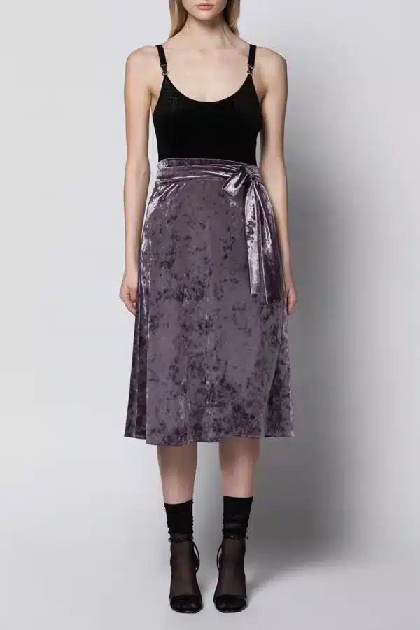 Kriss Soonik Piret Wrap Skirt Lilac