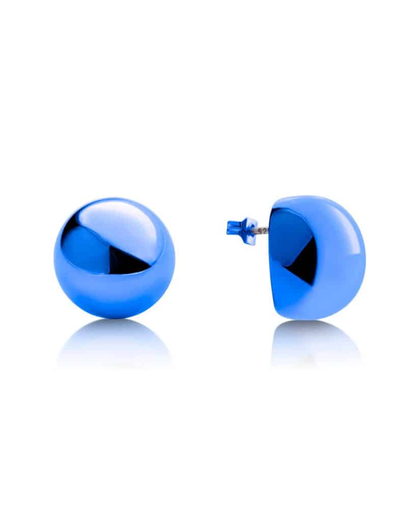 Chroma Plüsch kõrvarõngad sinine