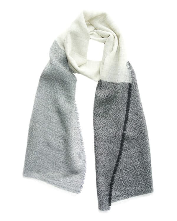 Scarf Thin grey/light grey