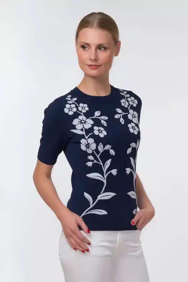 Arctic Affair tumesinine kootud topp Forget-me-not1