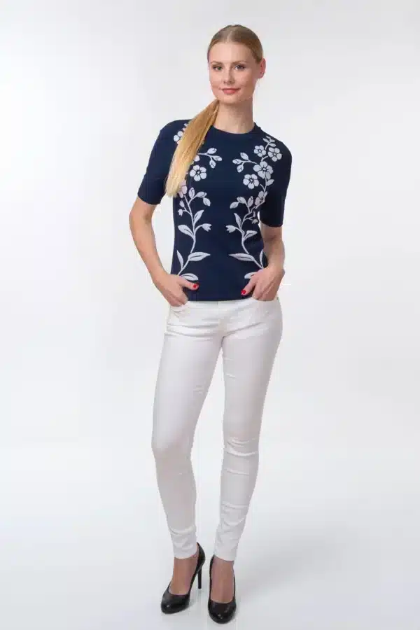 Arctic Affair tumesinine kootud topp Forget-me-not5