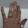 Claudia Lepik Textured Cast Bit Ring