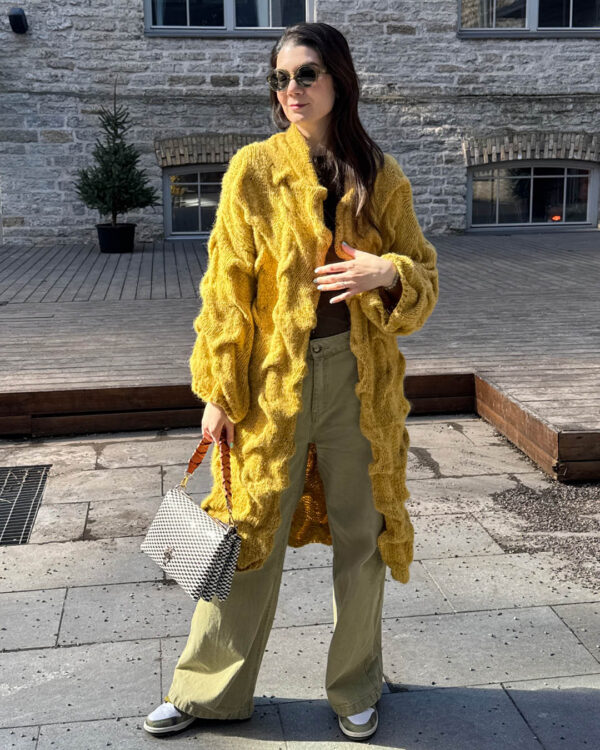 Kardigan Sienna Waves kollakaspruun