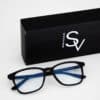 Sininevalgus ekraanivalguse prillid Newcastle matt must UV-4003