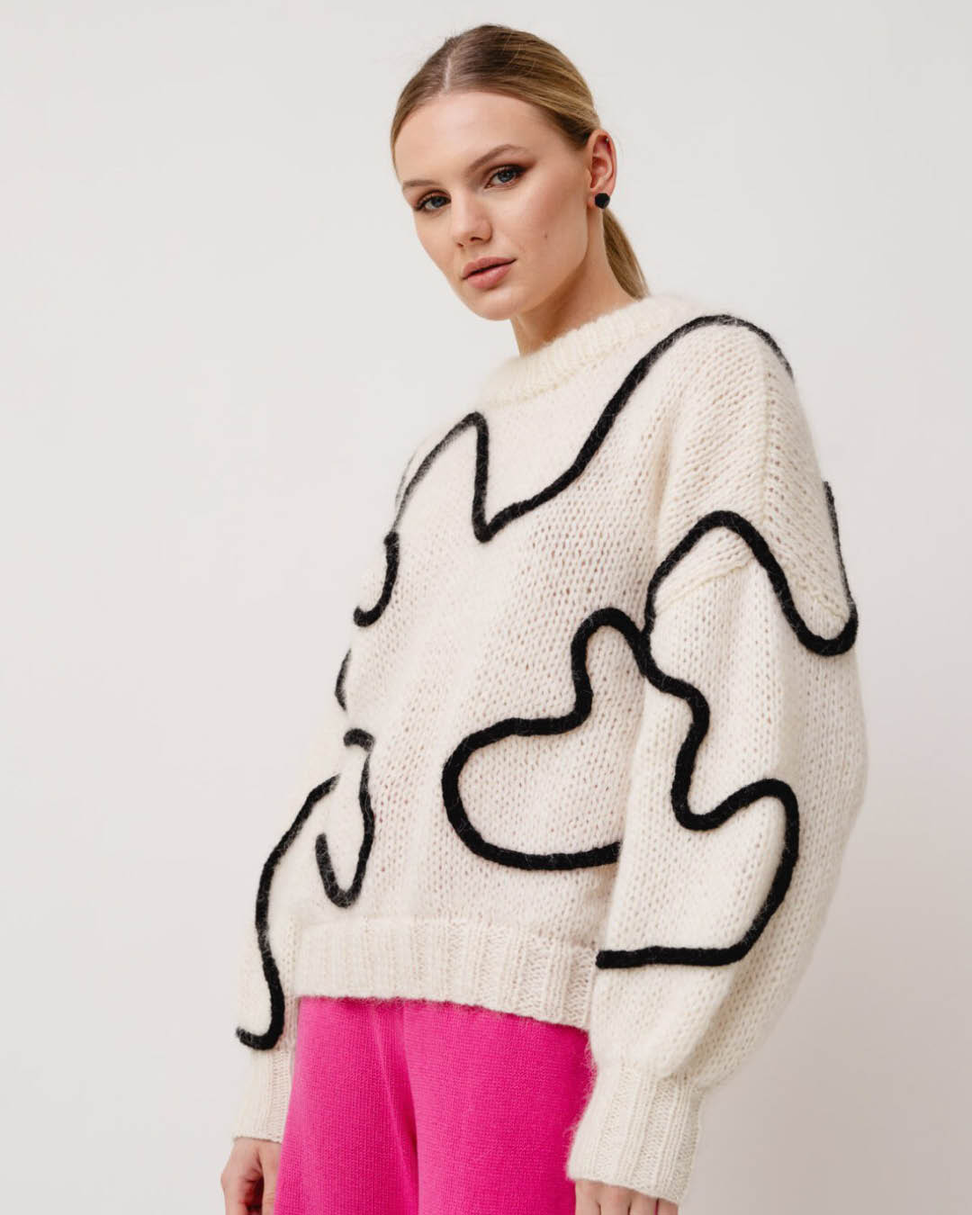 Kampsun Luna valge - Ärni Blum