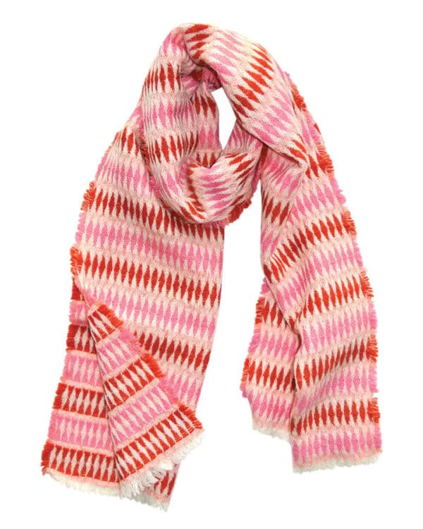 Kelpman Textile sall Harlequin punane-roosa