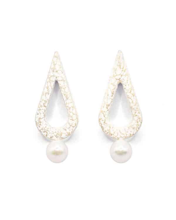 Earrings Ida White Pearl