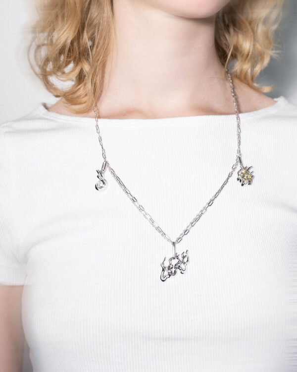 Kaelakee Dusk Fire mix-chain Citrine - NRTN_4