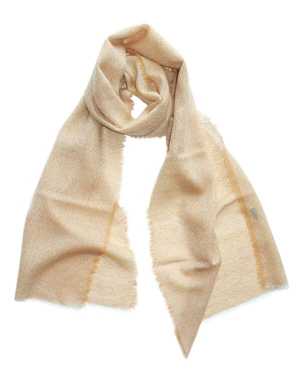 THIN wool scarf beige