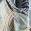 Kelpman Textile villane pleed HARLEQUIN ookerkollane ja hall2