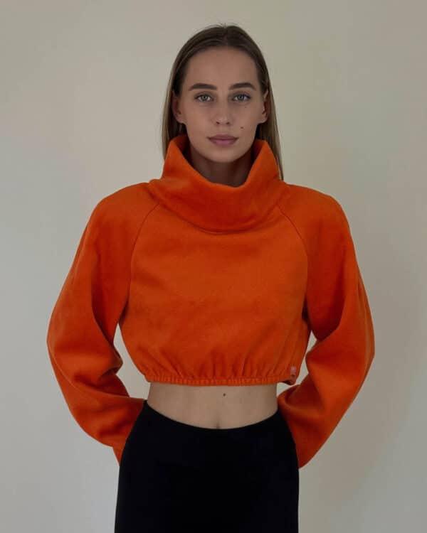 Nowitski Crop pullover oranz