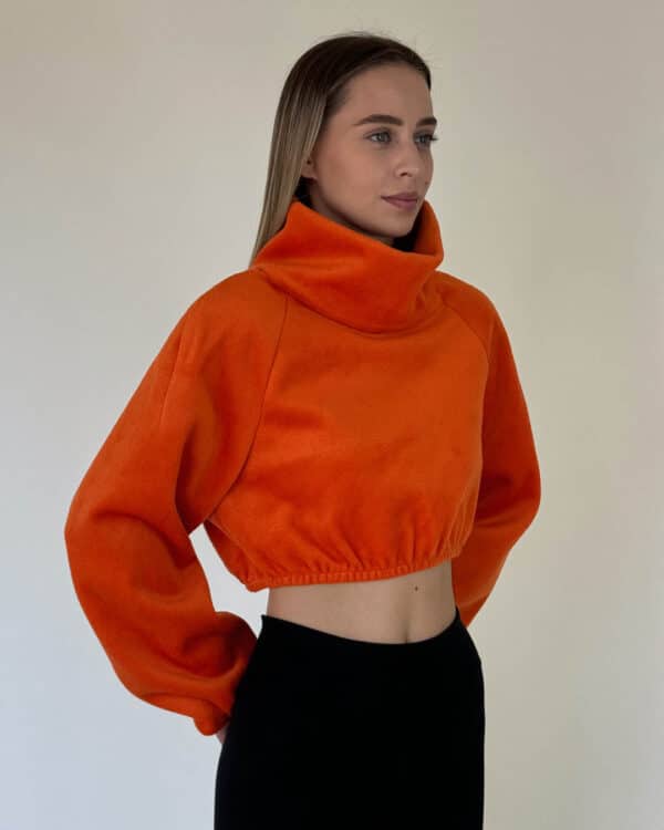 Nowitski Crop pullover oranz 2