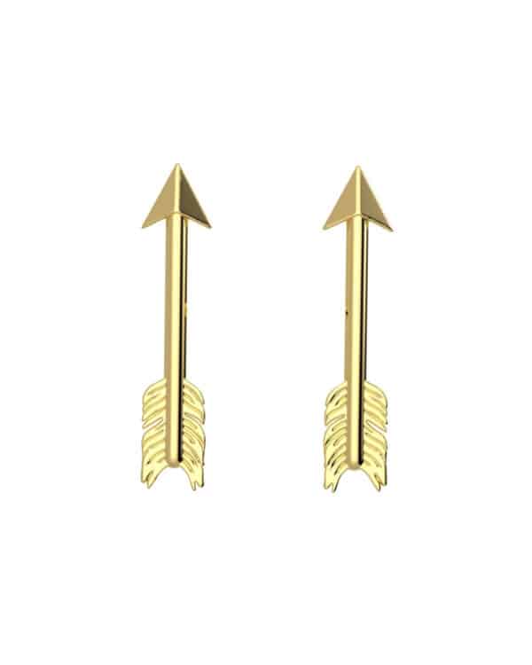 Earrings Gold Arrow