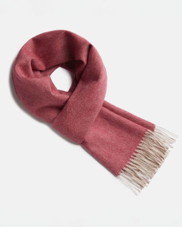 Scarf Exclusive Fishbone red-beige