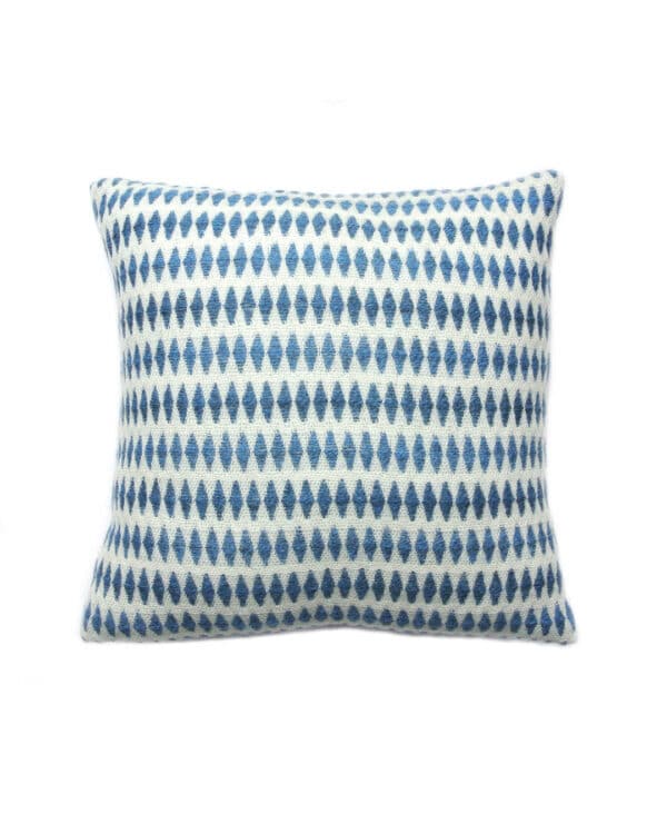 HARLEQUIN wool cushion cover blue-white