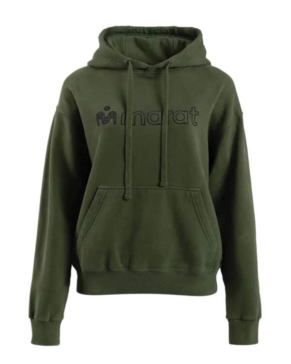 Womens green organic cotton sweatshirt