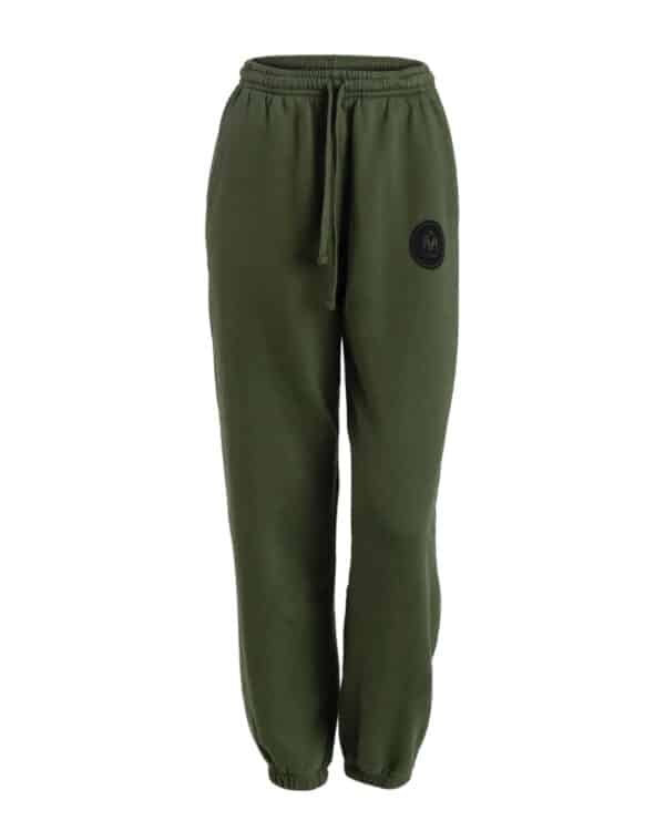 Womens cotton sweatpants green