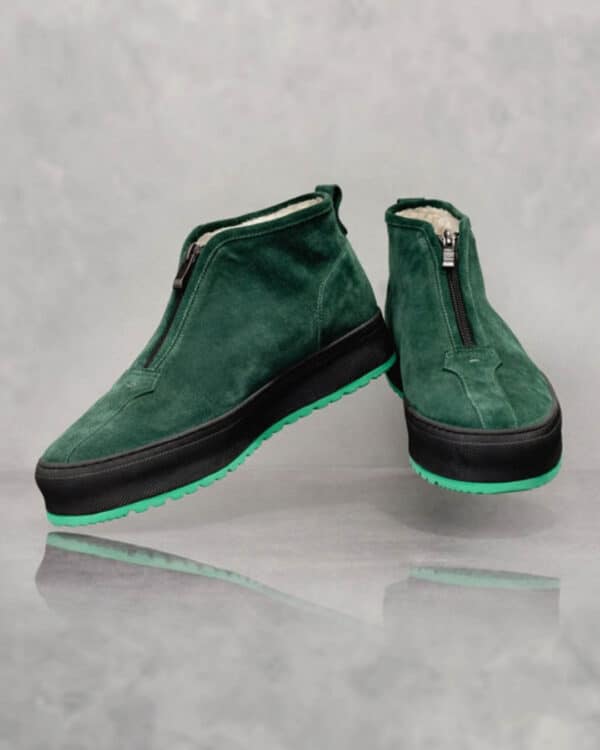 Mens winter boots Valdur green