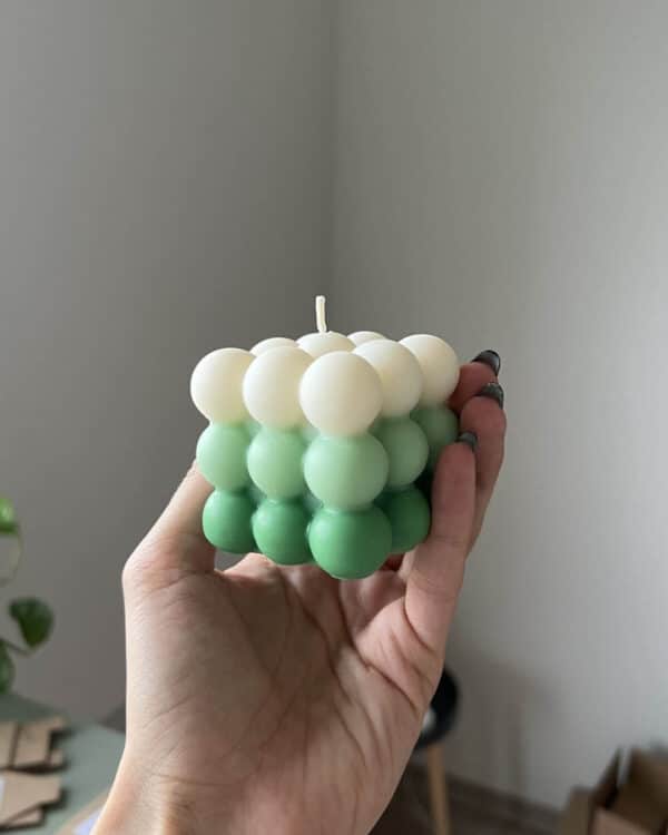 Scented soywax ombre candle green watermelon