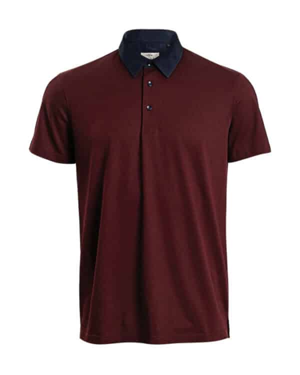 Red mens polo shirt