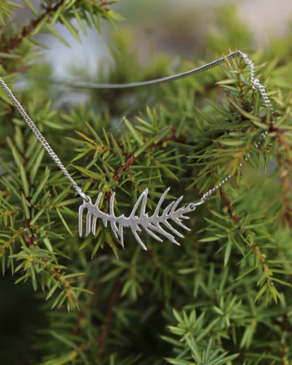 Juniper Bough Necklace Silver