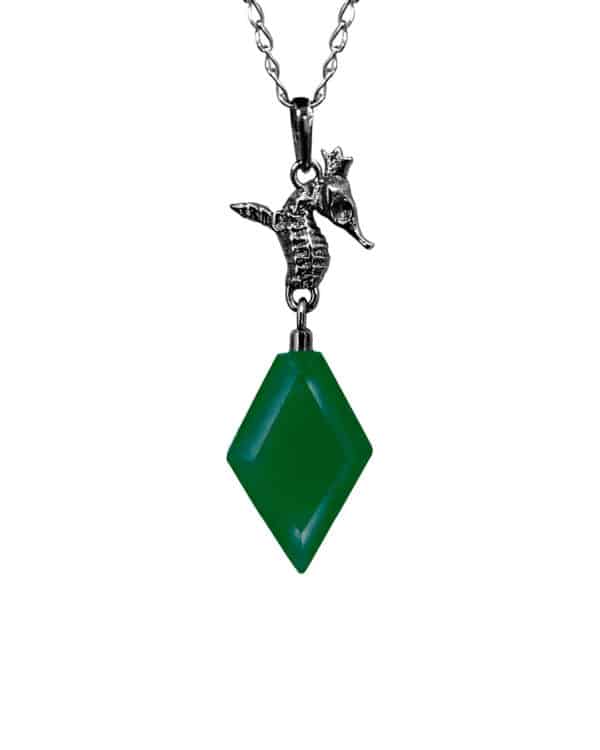 Hippo Crystal Green Pendant