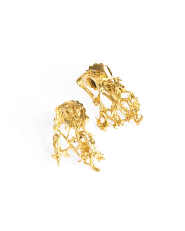 Earrings Mossi M gold plated